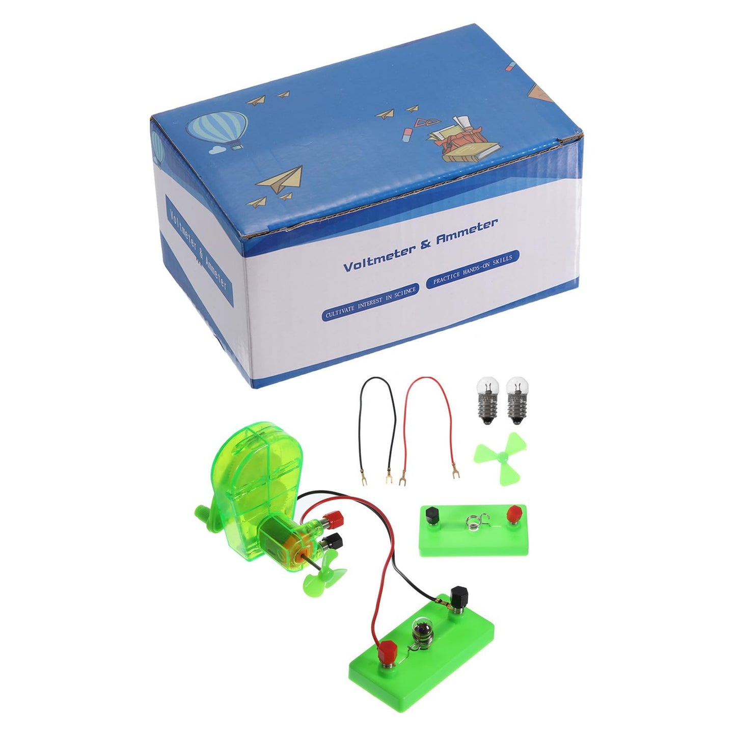 Mini Hand Crank Generator Motor Kit for DIY LED Projects