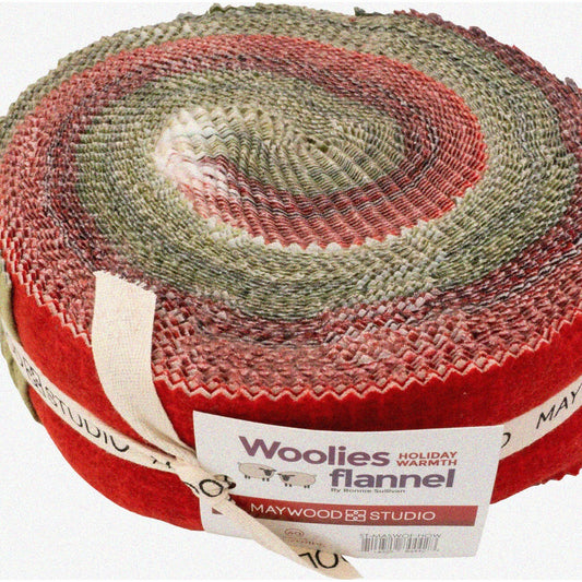 Cozy Christmas Woolies Flannel Jelly Roll 40 Strips