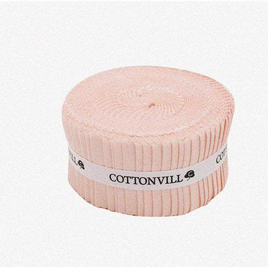 30CT Cotton Solid Strip Soft Pink 2.5-inch Quilting Fabric 30 Pieces