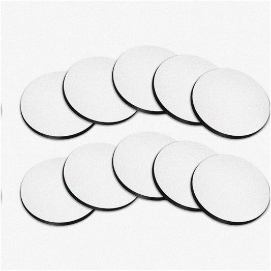 Set of 10 Round Neoprene Fabric Felt Car Cup Coasters