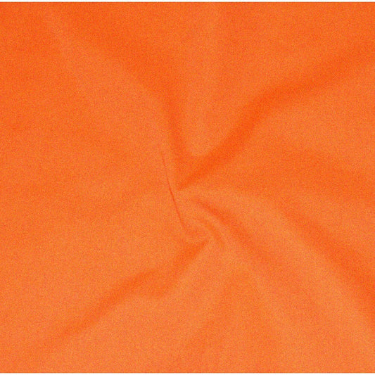Vibrant Orange Broadcloth Fabric 60" Wide Cotton-Polyester