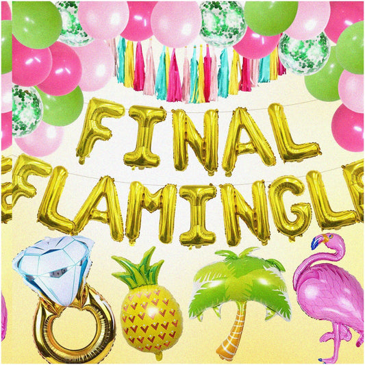 Tropical Beach Bachelorette Party Decorations Set