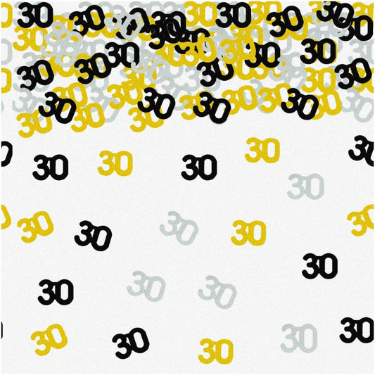 Metallic Confetti Set 1.5 oz Gold Black Silver