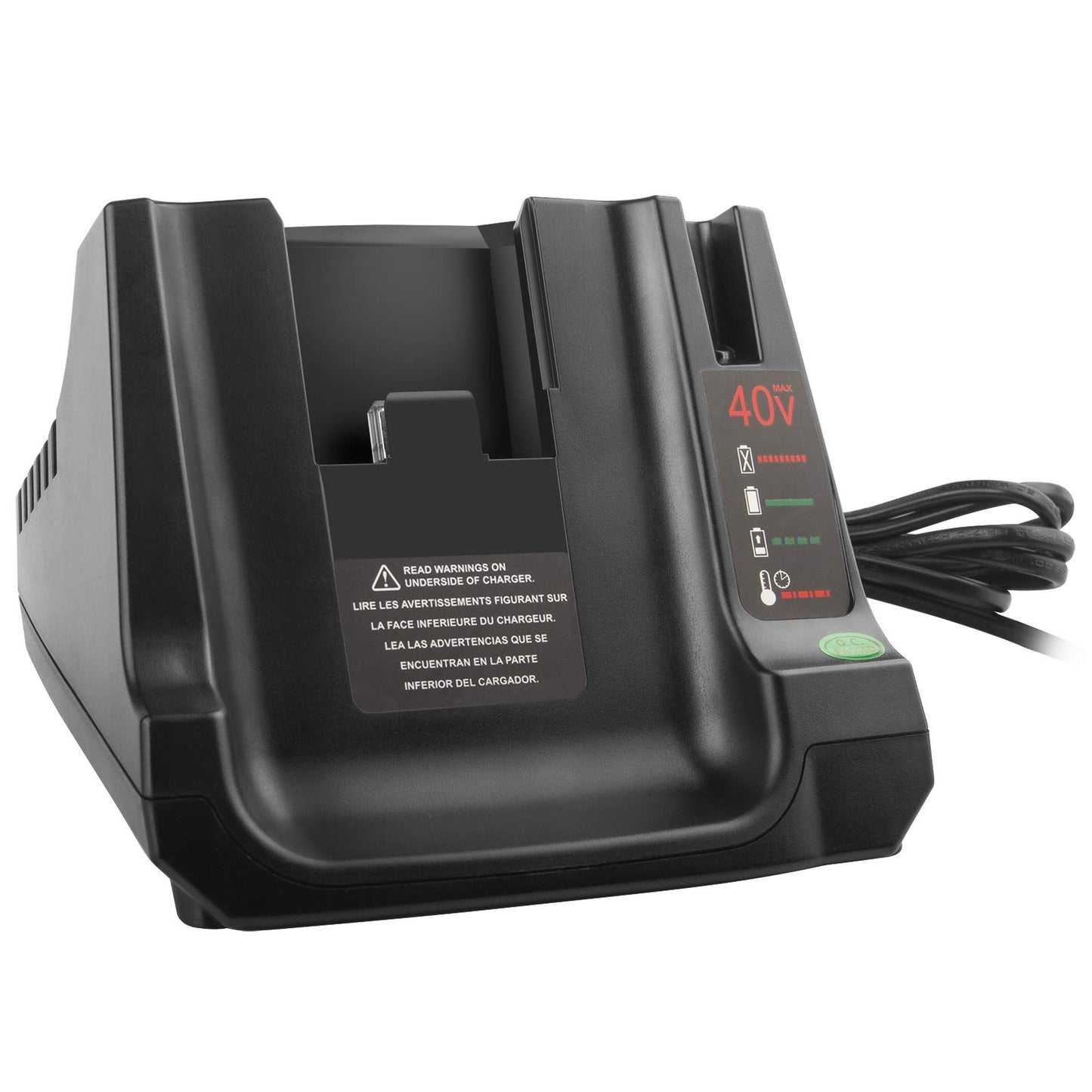 Efficient 40V Lithium Battery Charger for Black Decker Power Tools