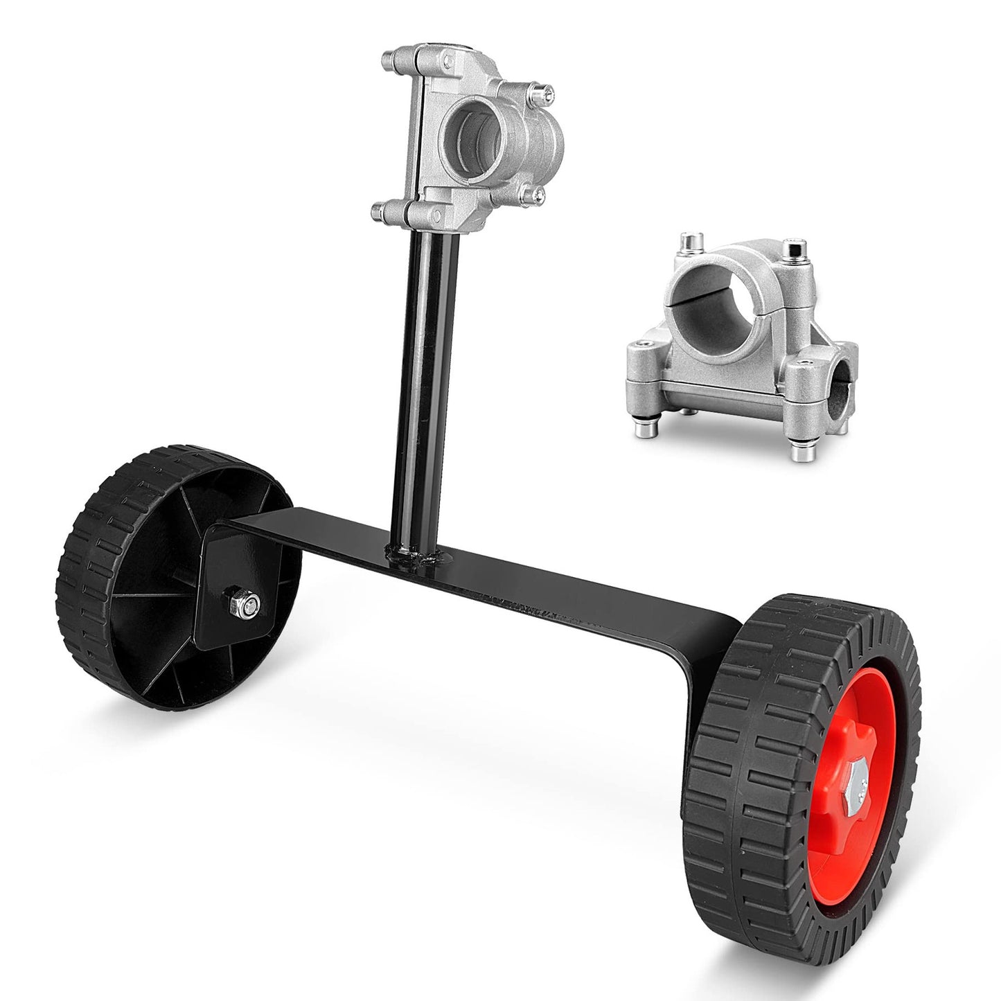 Versatile Adjustable Support Wheel for String Trimmers and Brushcutters