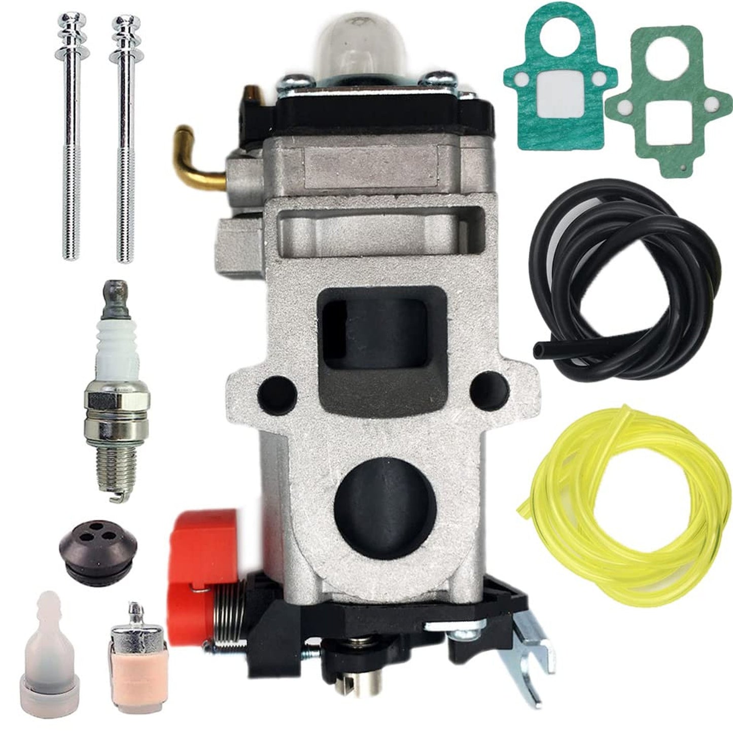 Carburetor Kit for 79.9cc 2-Cycle Backpack Blower with Fuel Filter and Spark Plug