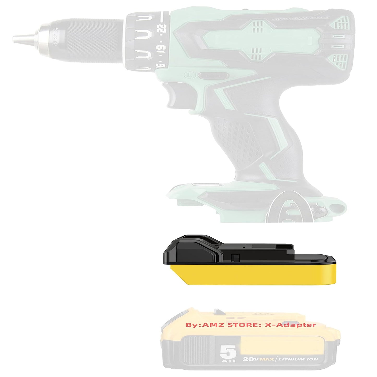 Hitachi Metabo HPT 18V Adapter for 20V/60V MAX Cordless Tools