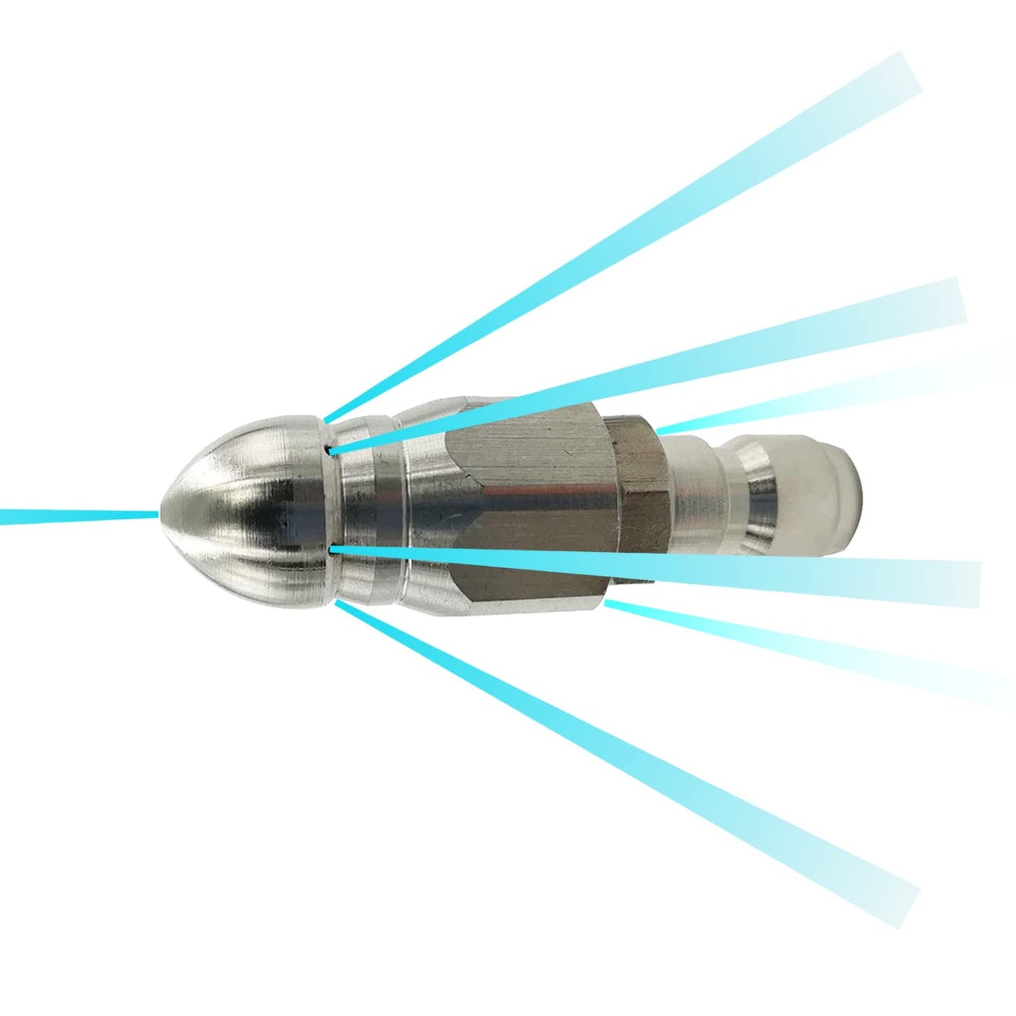 Stainless Steel Sewer Jetter Nozzle for Pressure Washer with Quick Connector