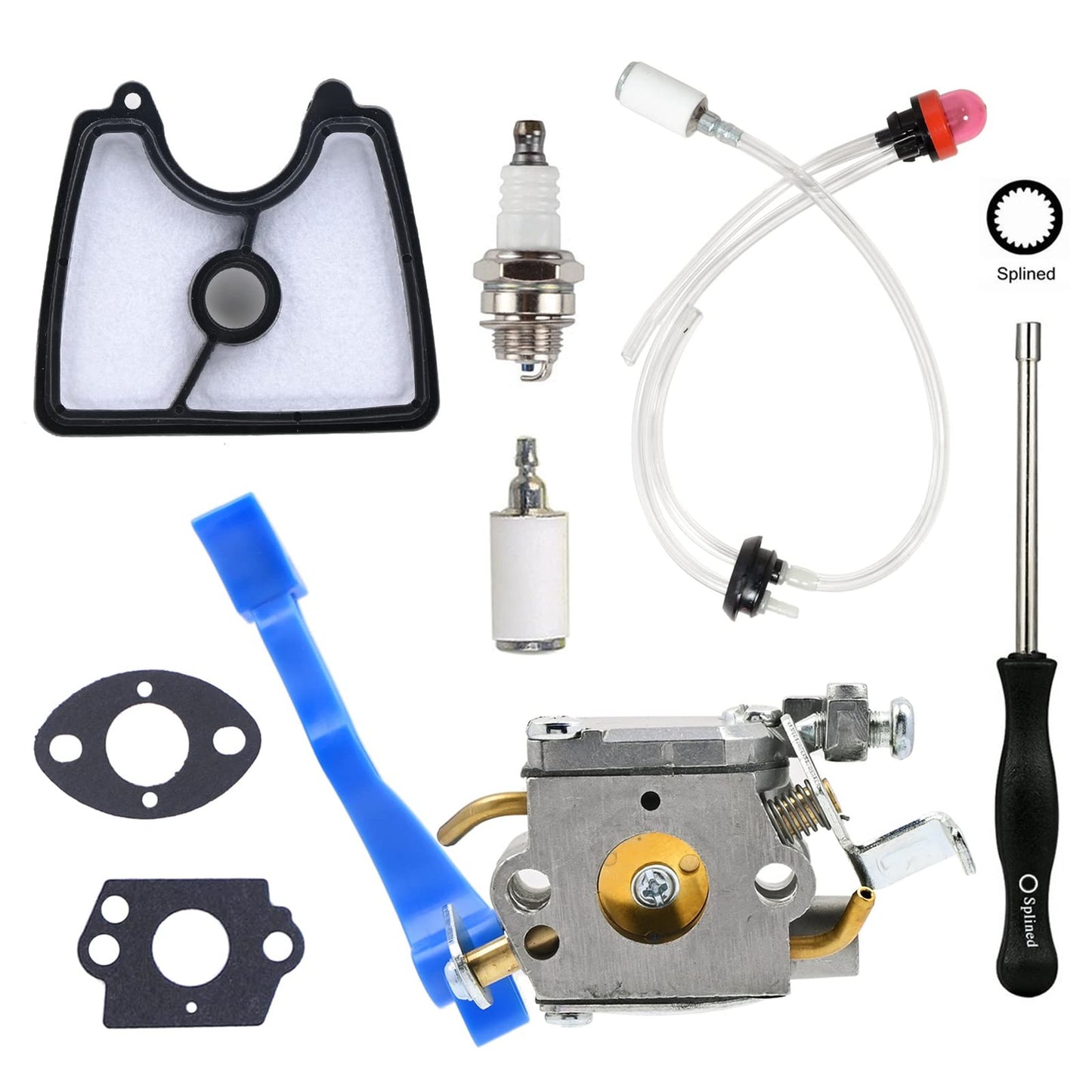 Husqvarna 125B Leaf Blower Carburetor Air Filter Fuel Line Replacement Kit