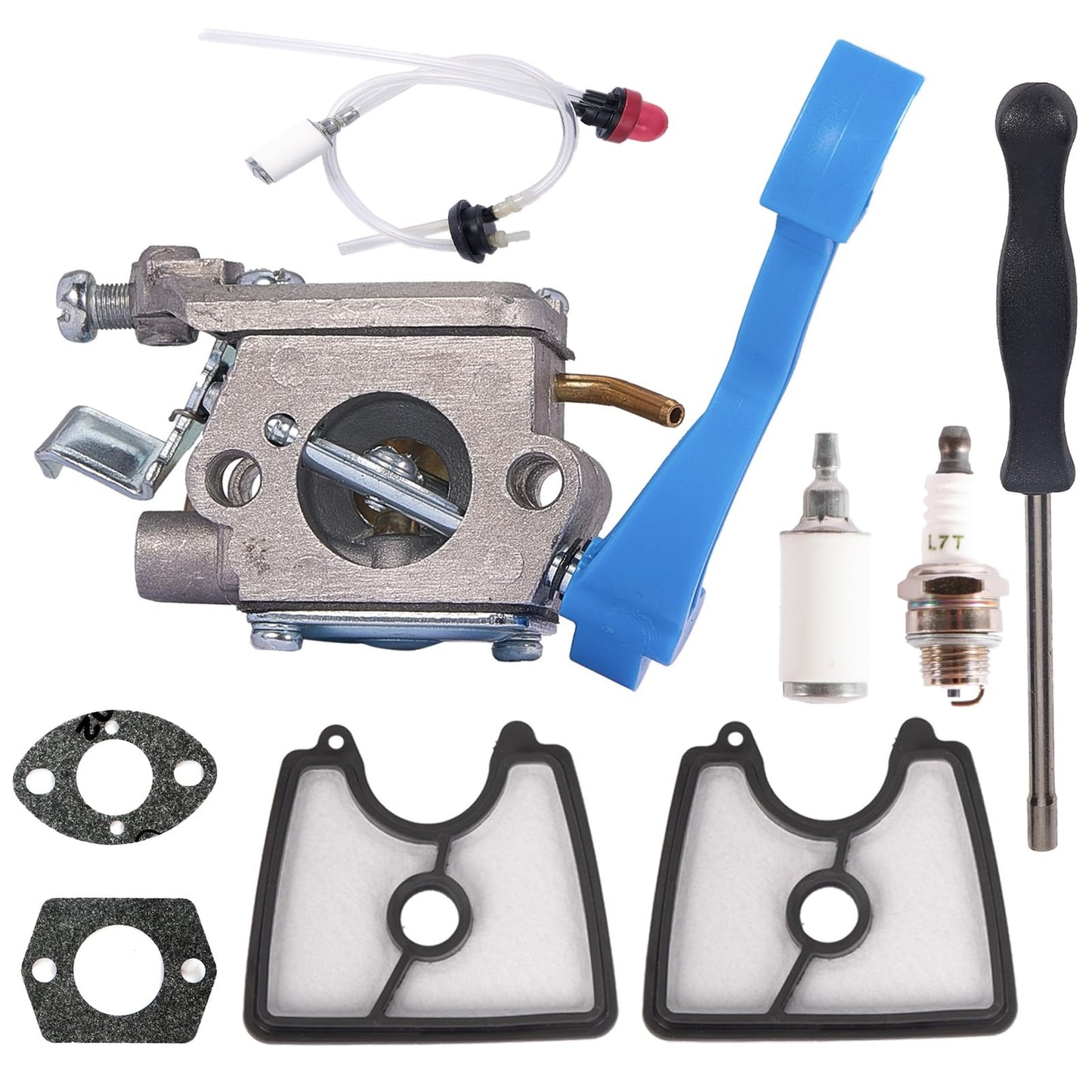 Husqvarna 125B Leaf Blower Carburetor Kit with Air Filter and Fuel Line