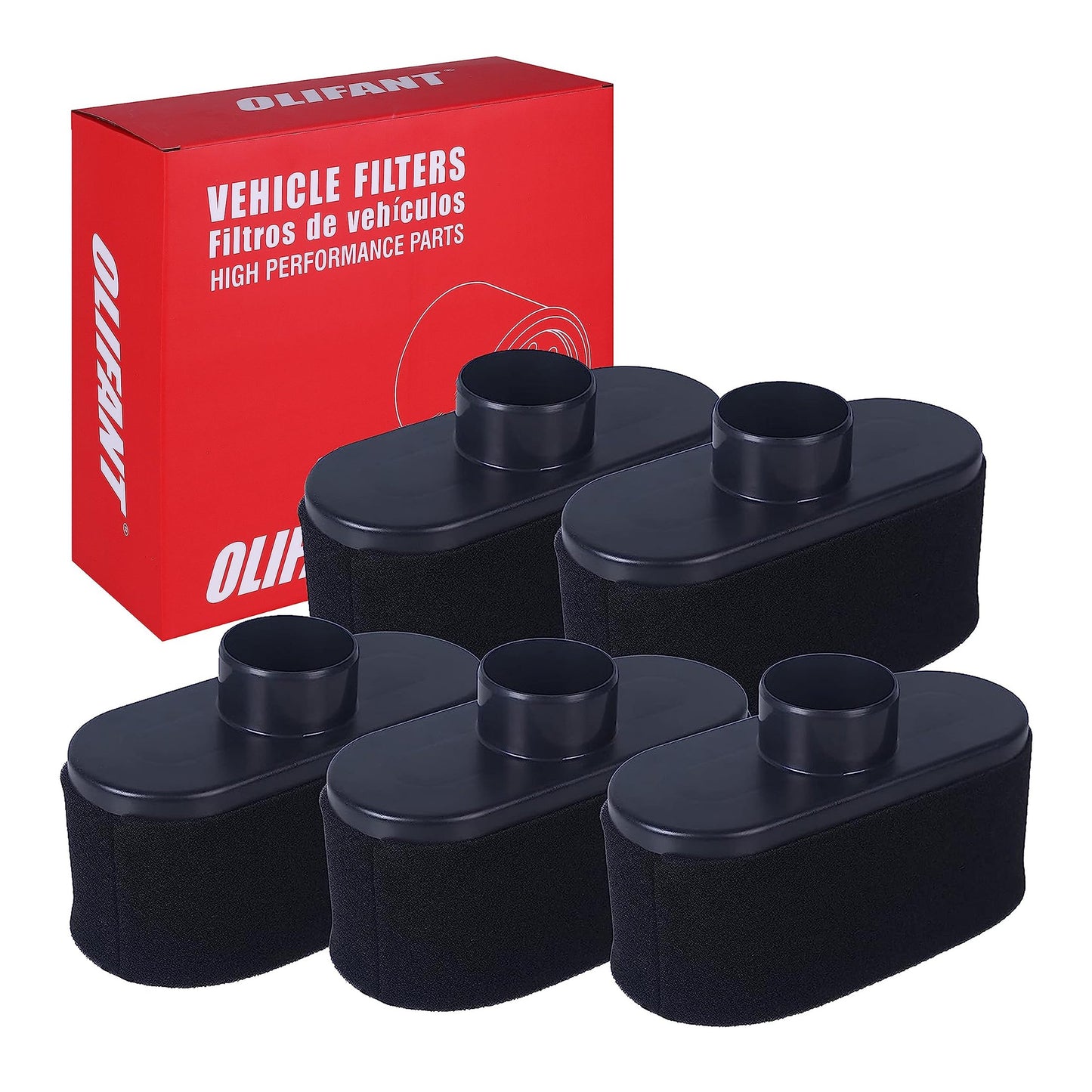 Kawasaki 5-Pack Air Filter Set for 4-Stroke Lawn Mower Engines