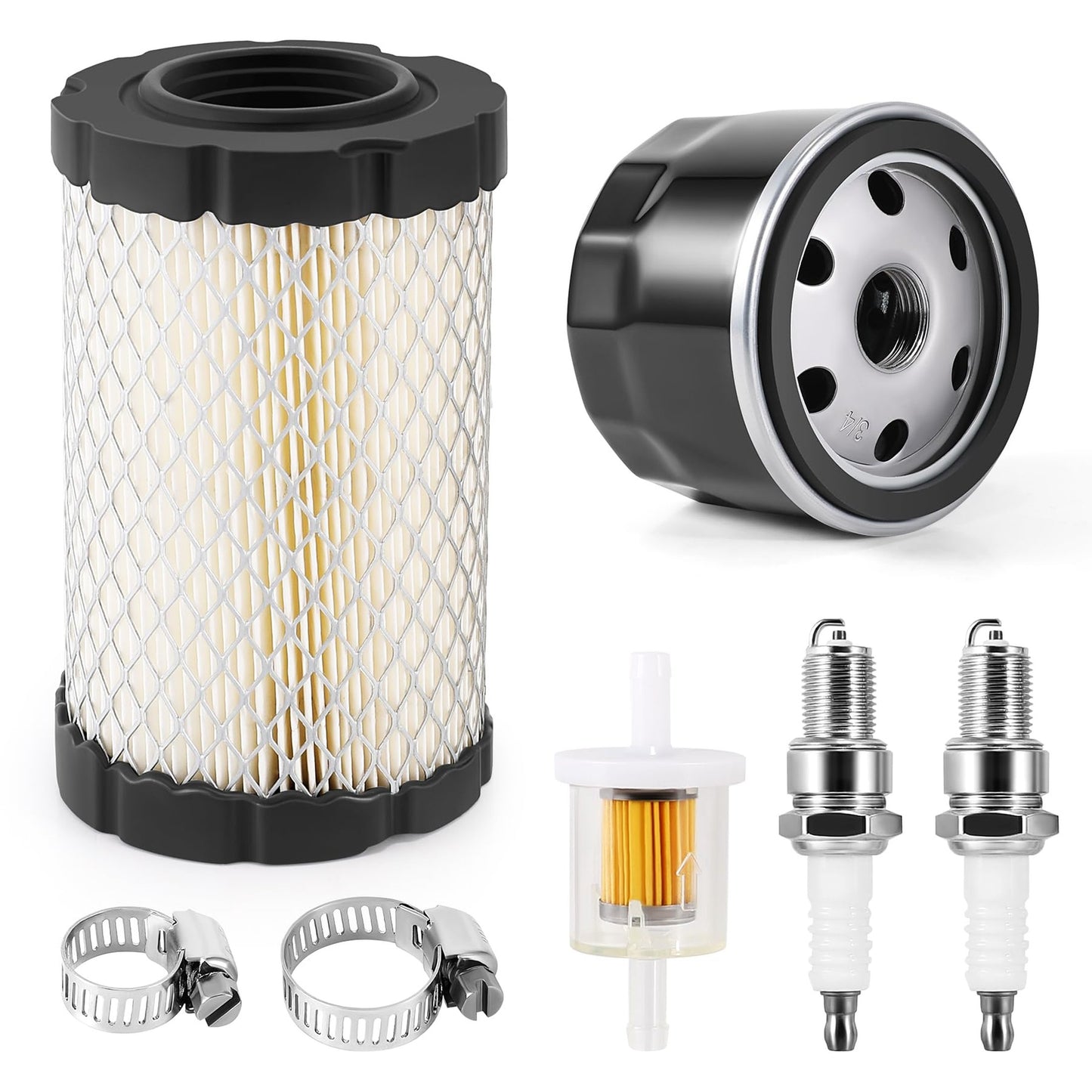 Lawn Mower Air Filter and Oil Filter Tune-Up Kit for Briggs Husqvarna