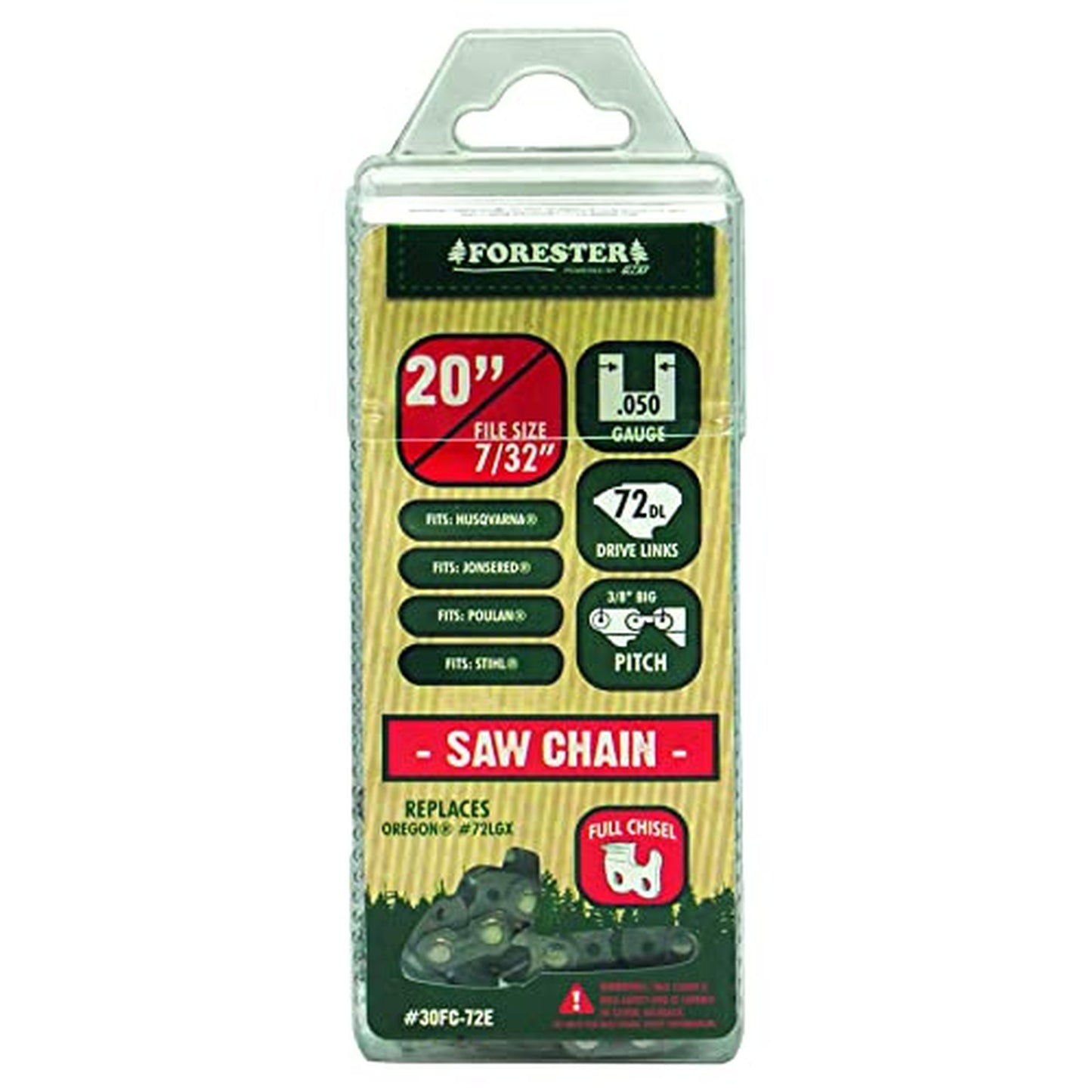 High-Performance Full-Chisel Chainsaw Chain Loop for 20-Inch Bars