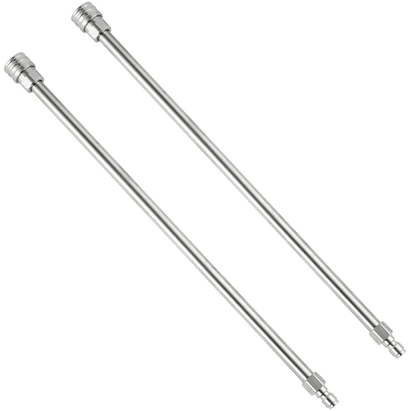 Stainless Steel Pressure Washer Extension Wand 17 Inch Quick Connect 2 Pack