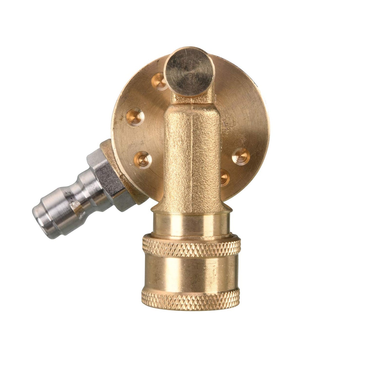 Versatile Pivoting Coupler for Pressure Washer Gutter Cleaning Attachments