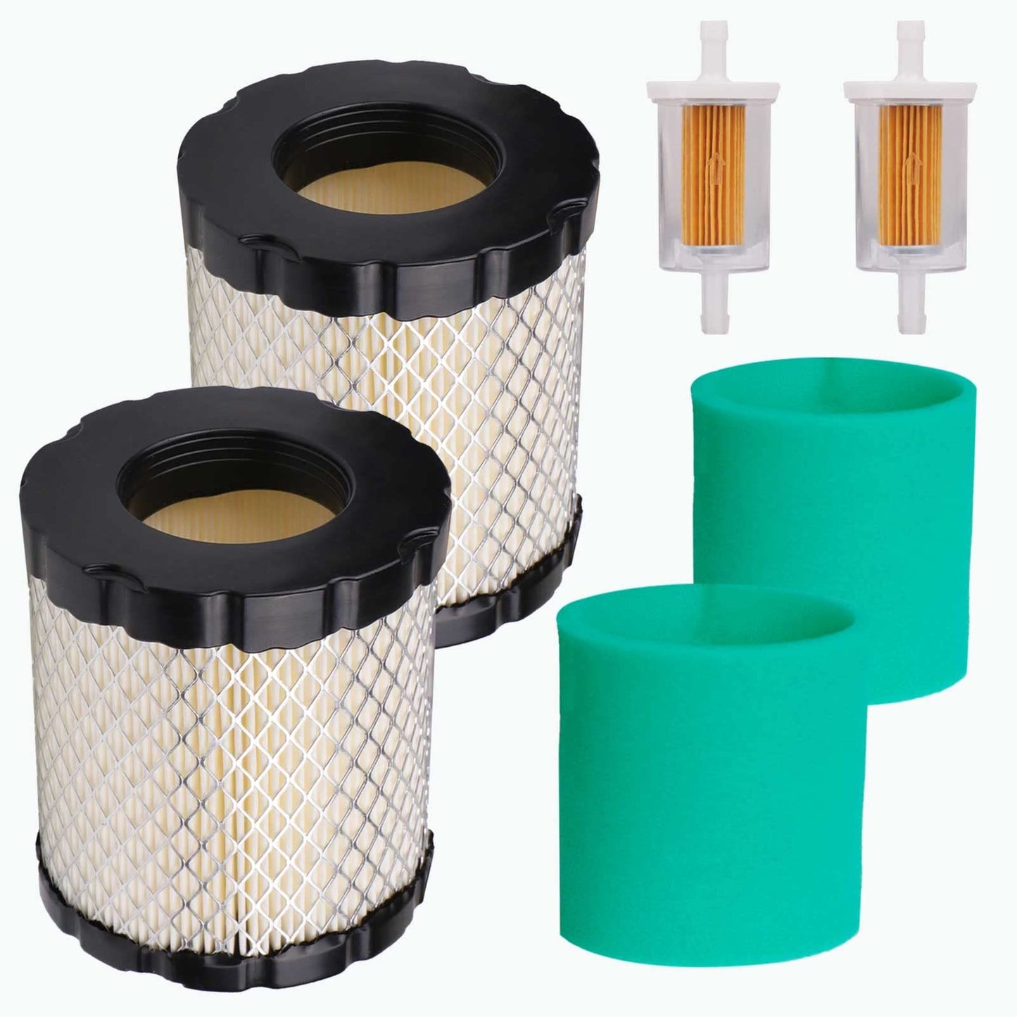 Dual Pack Air Filter for Briggs and Stratton Lawn Mower Engines 49M977 49L977