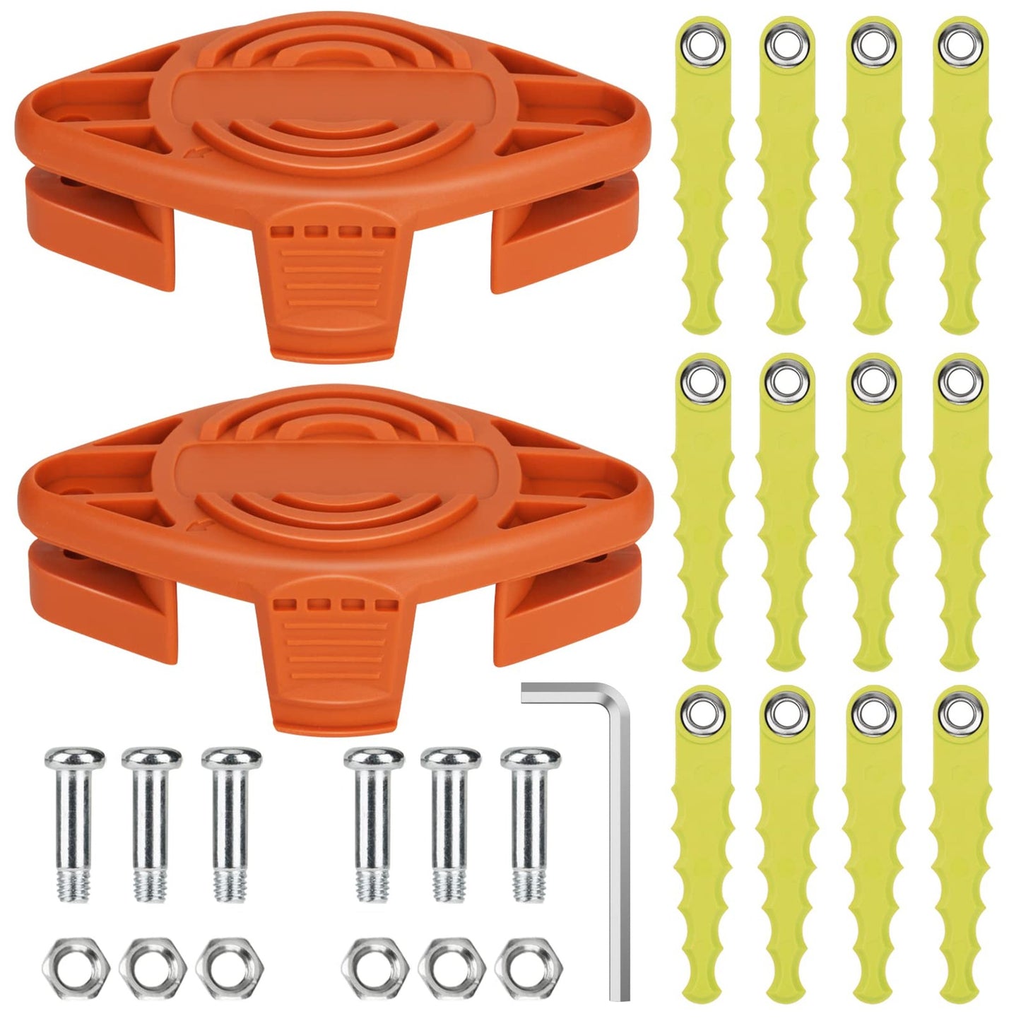 Dual Pack Polycarbonate Replacement Blades for Worx String Trimmers