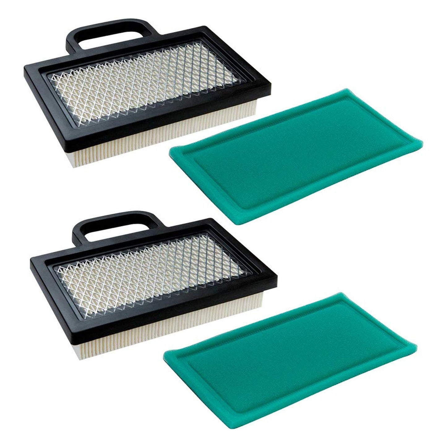 Dual Air Filter Set for Briggs Stratton Intek V-Twin Lawn Mowers