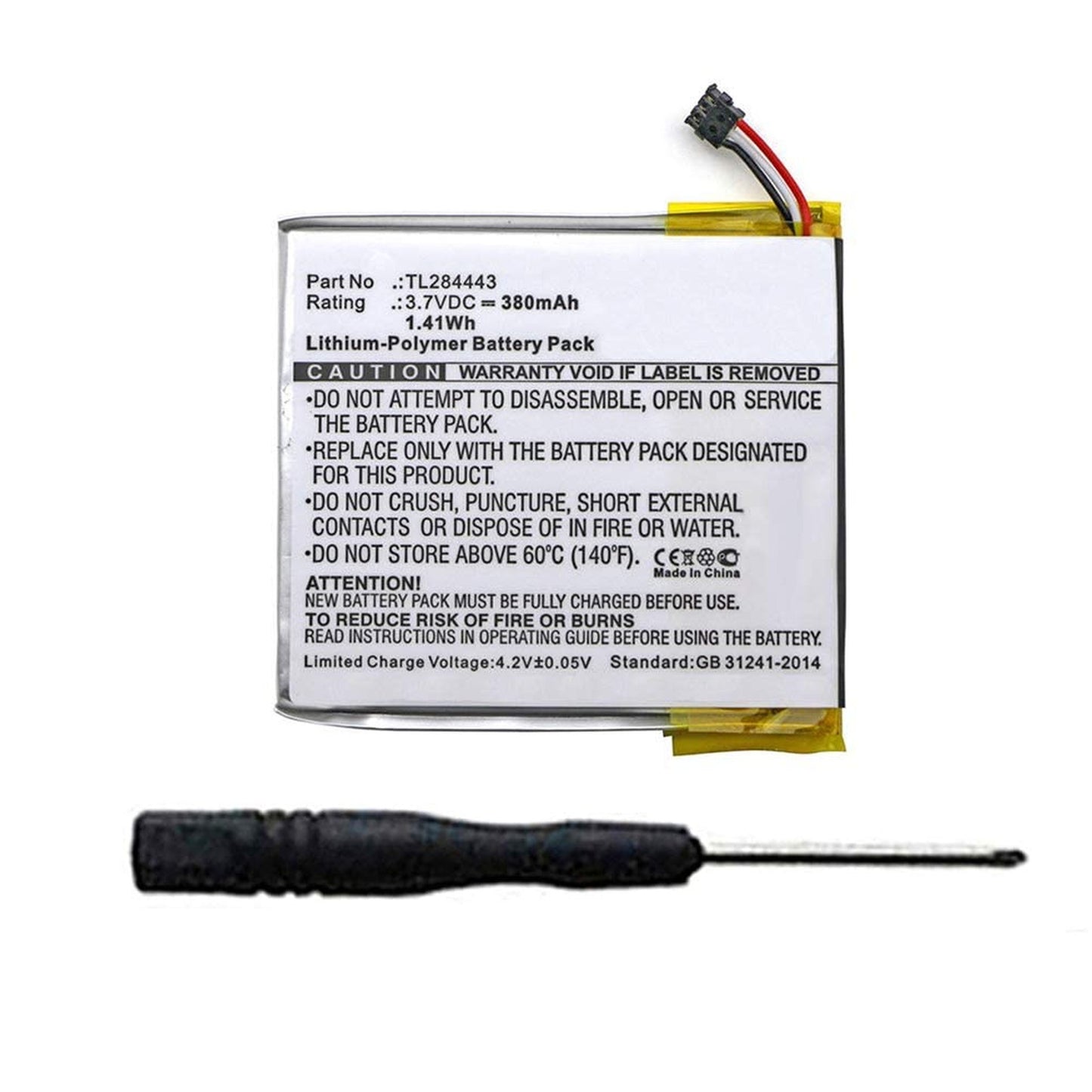 Nest Thermostat 2nd Gen Battery Replacement 380mAh Long-Lasting Power