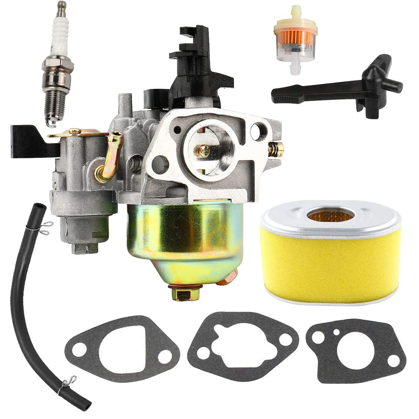 GX160 Carburetor Air Filter Spark Plug Kit for Honda and Predator Engines