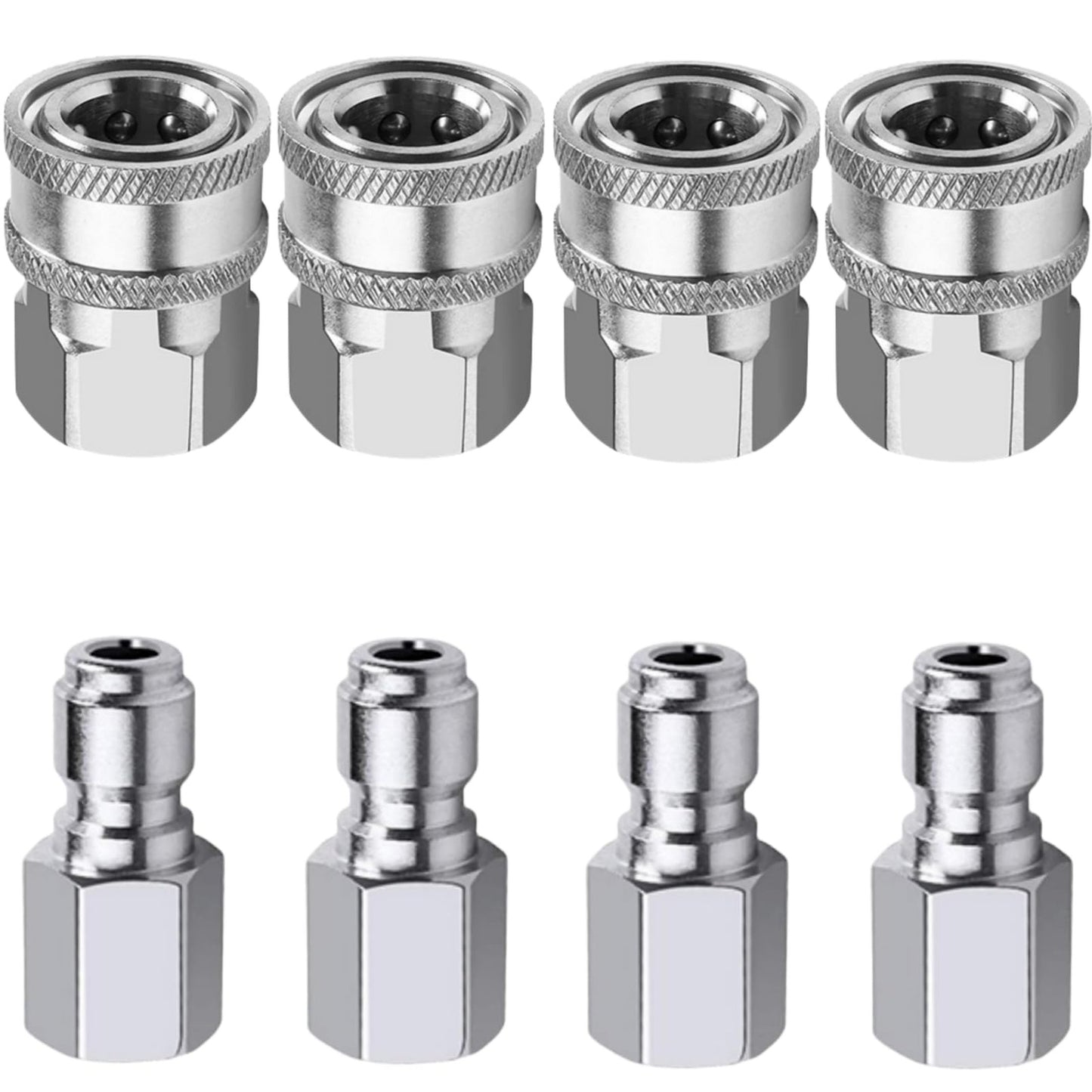 Quick Connect Stainless Steel Pressure Washer Fittings Kit for Easy Attachments