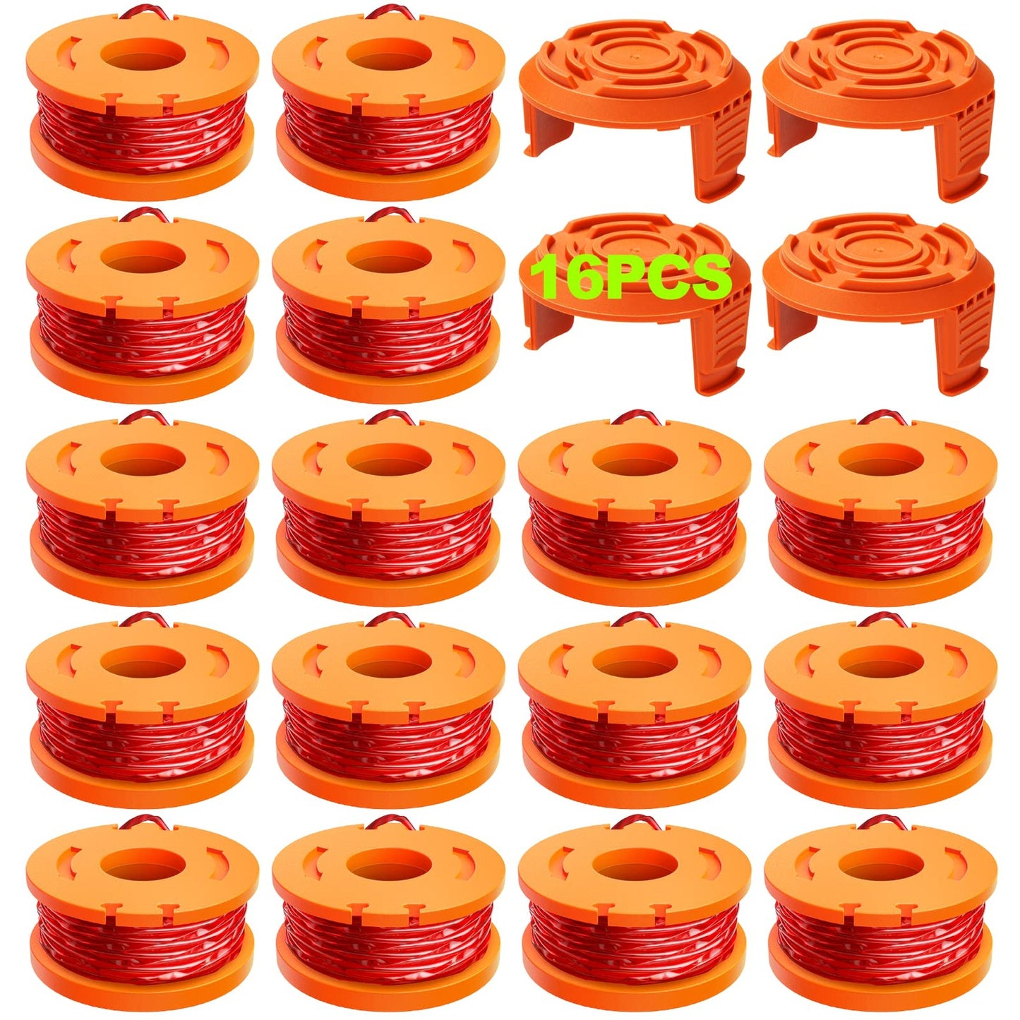 Worx Trimmer Line Refills 20 Pack 0.065 Inch Replacement Spool Line