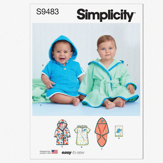 Babies' Bath Set Sewing Pattern Kit, Multicolor