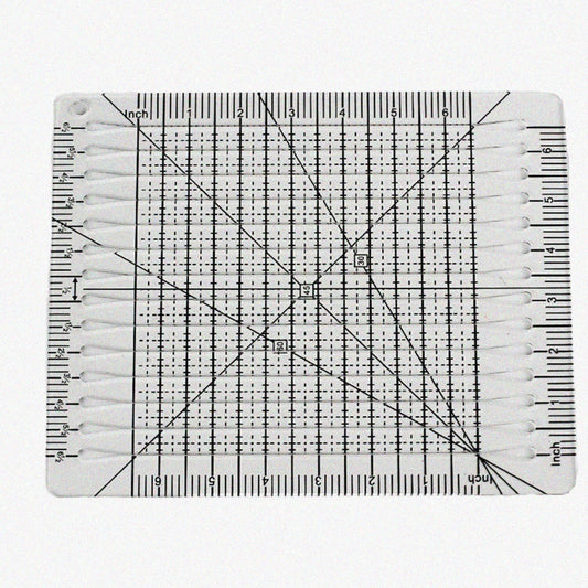 Slotted Quilting Ruler 3mm Acrylic for Patchwork