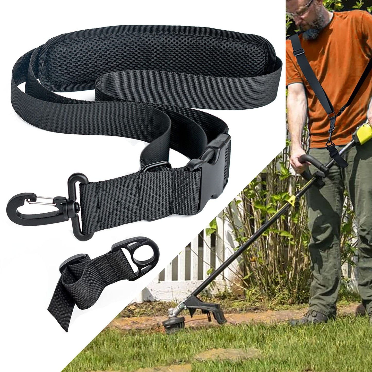 Ergonomic Trimmer Shoulder Strap with Quick Release for EGO Tools