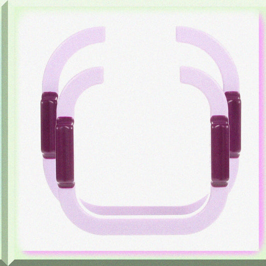 Fabric Glide Semi-Hoops Set 7x7 and 5.5x5.5 Inches