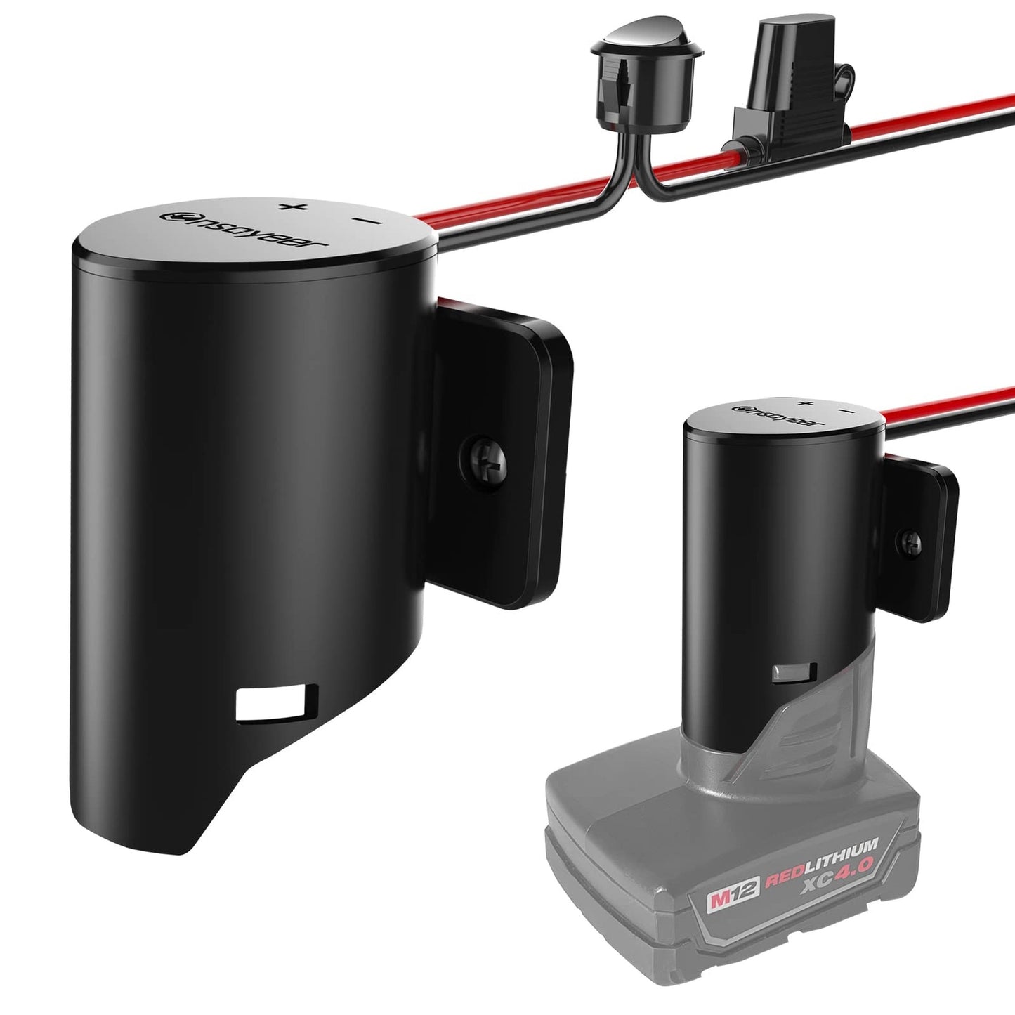 Milwaukee 12V Power Wheel Adapter with Fuse for DIY Projects and RC Toys