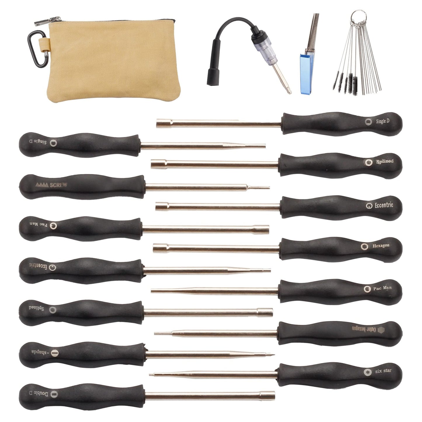 14-Piece Carburetor Adjustment Tool Kit for 2-Cycle Engine Maintenance