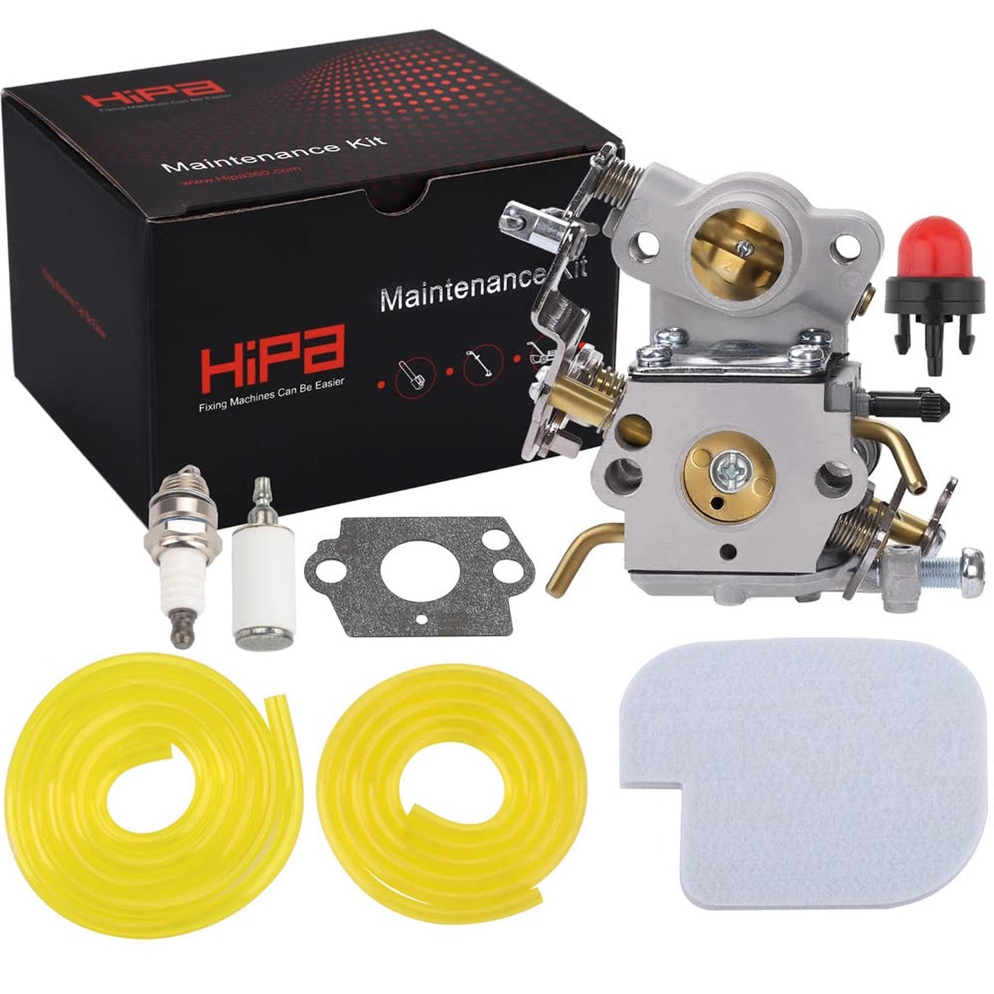 Carburetor Tune-Up Kit with Filter for Poulan Gas Chainsaws P3314 P4018