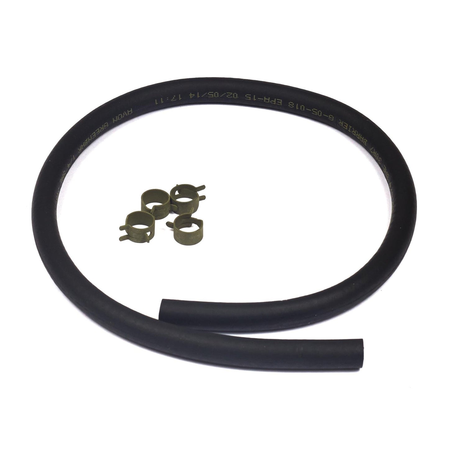 25-Inch Durable Fuel Line Kit with 4 Secure Clamps for Easy Installation