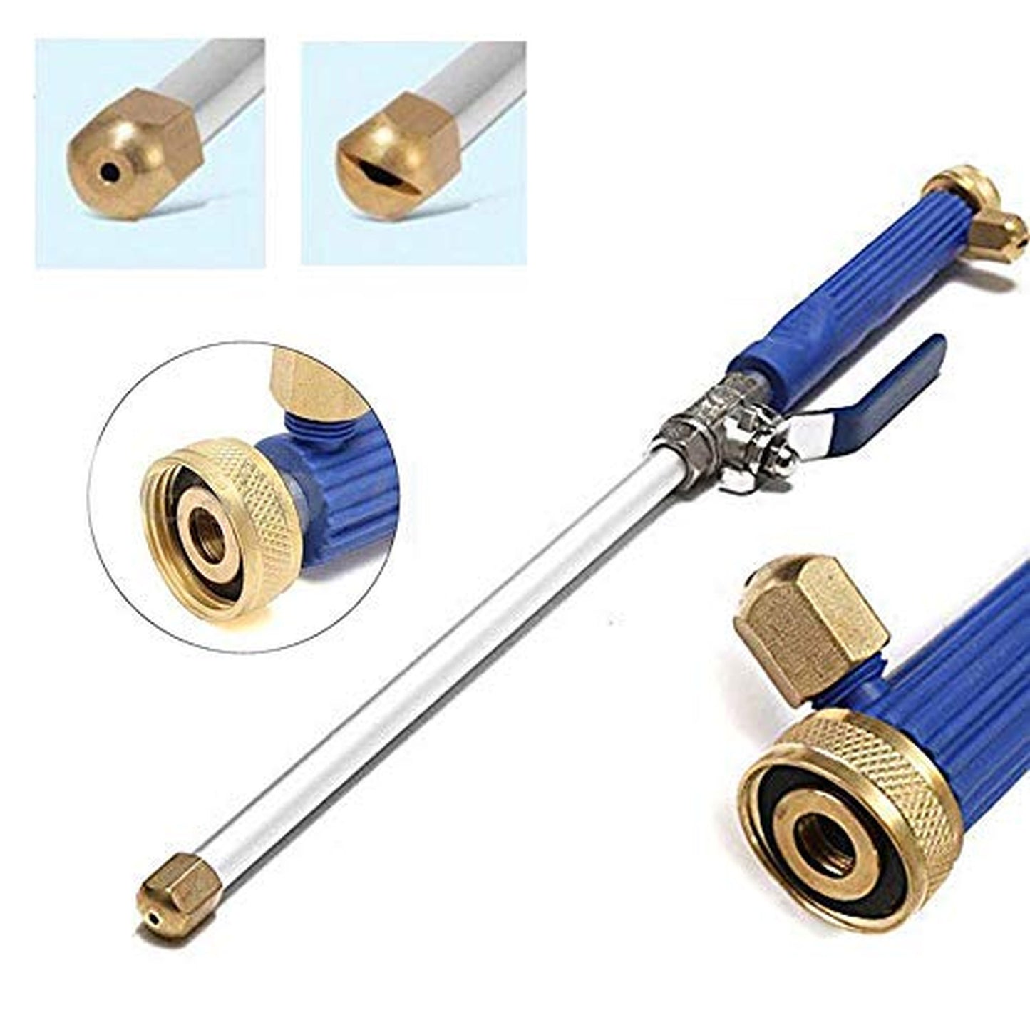 PowerJet Extendable Pressure Washer Wand with Dual Nozzle for Car and Garden