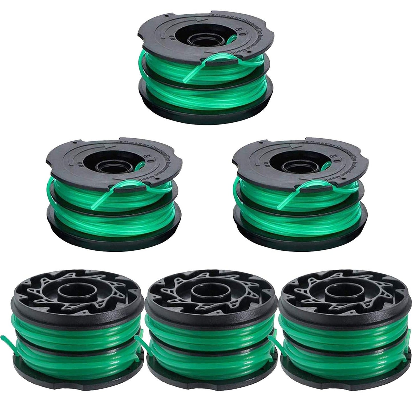 Trimmer Line Refills 30ft 0.080" for Black and Decker GH Series 6 Pack