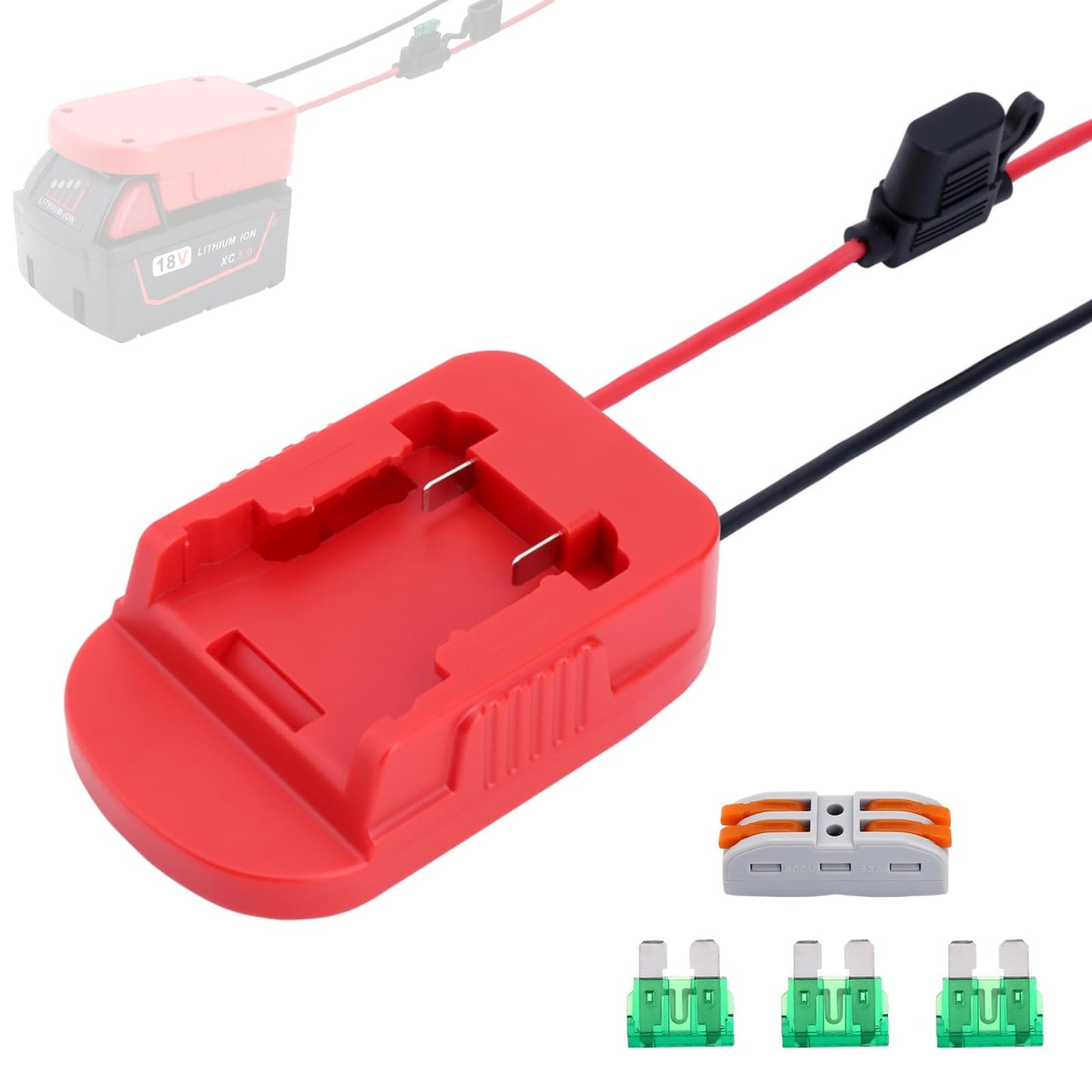 Milwaukee M18 Battery Power Adapter for DIY RC Cars and Robotics
