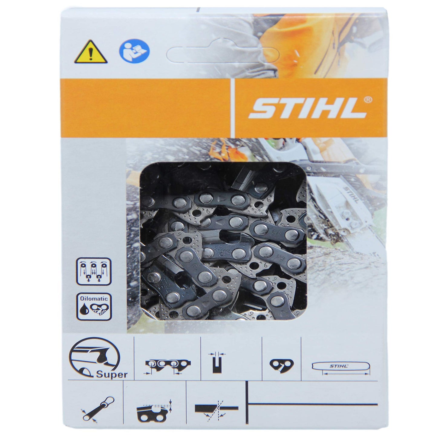 Efficient 16" Chainsaw Chain for 3/8 Pitch 1.3mm Gauge Cutting Power