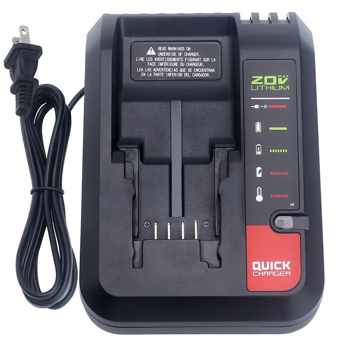 20V MAX Lithium Battery Charger for Black & Decker and Porter Cable