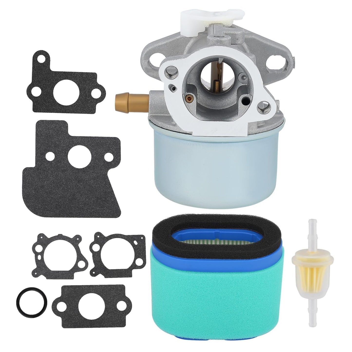 Carburetor Replacement Kit for 21-inch Walk Behind Mowers with Air Filter