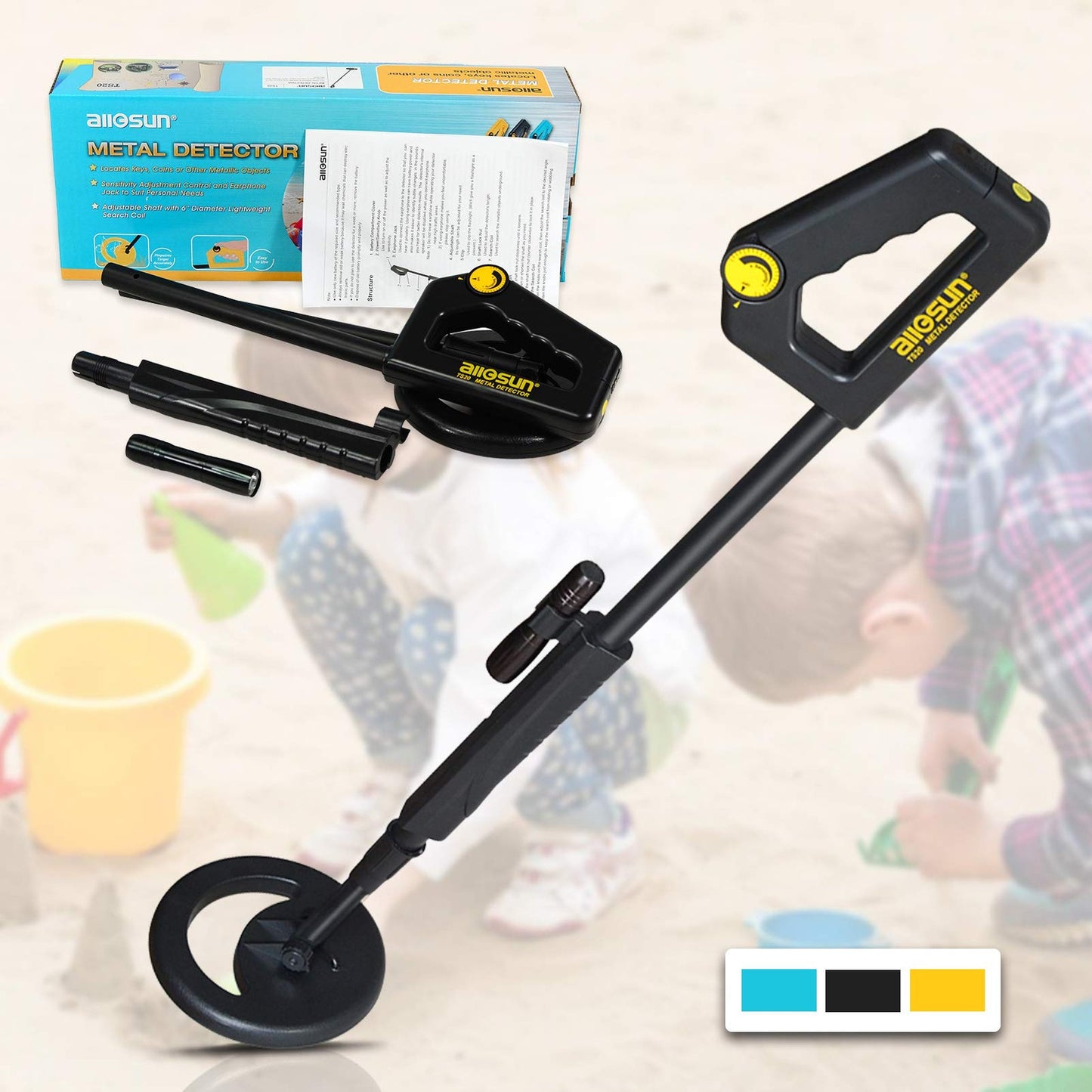 Junior Explorer Metal Detector for Kids - Fun Beach and Yard Adventure Tool