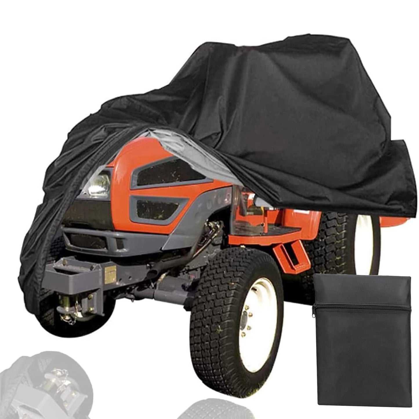 Heavy Duty Waterproof Lawn Mower Cover with UV Protection and Storage Bag