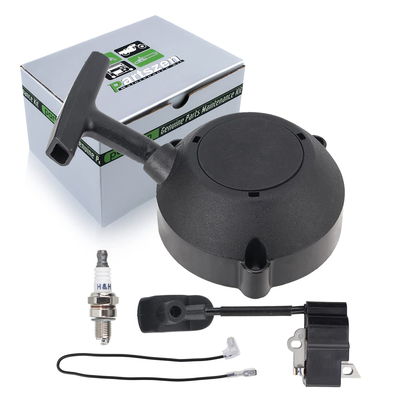 Recoil Starter with Ignition Coil and Spark Plug for Stihl BR600 Series