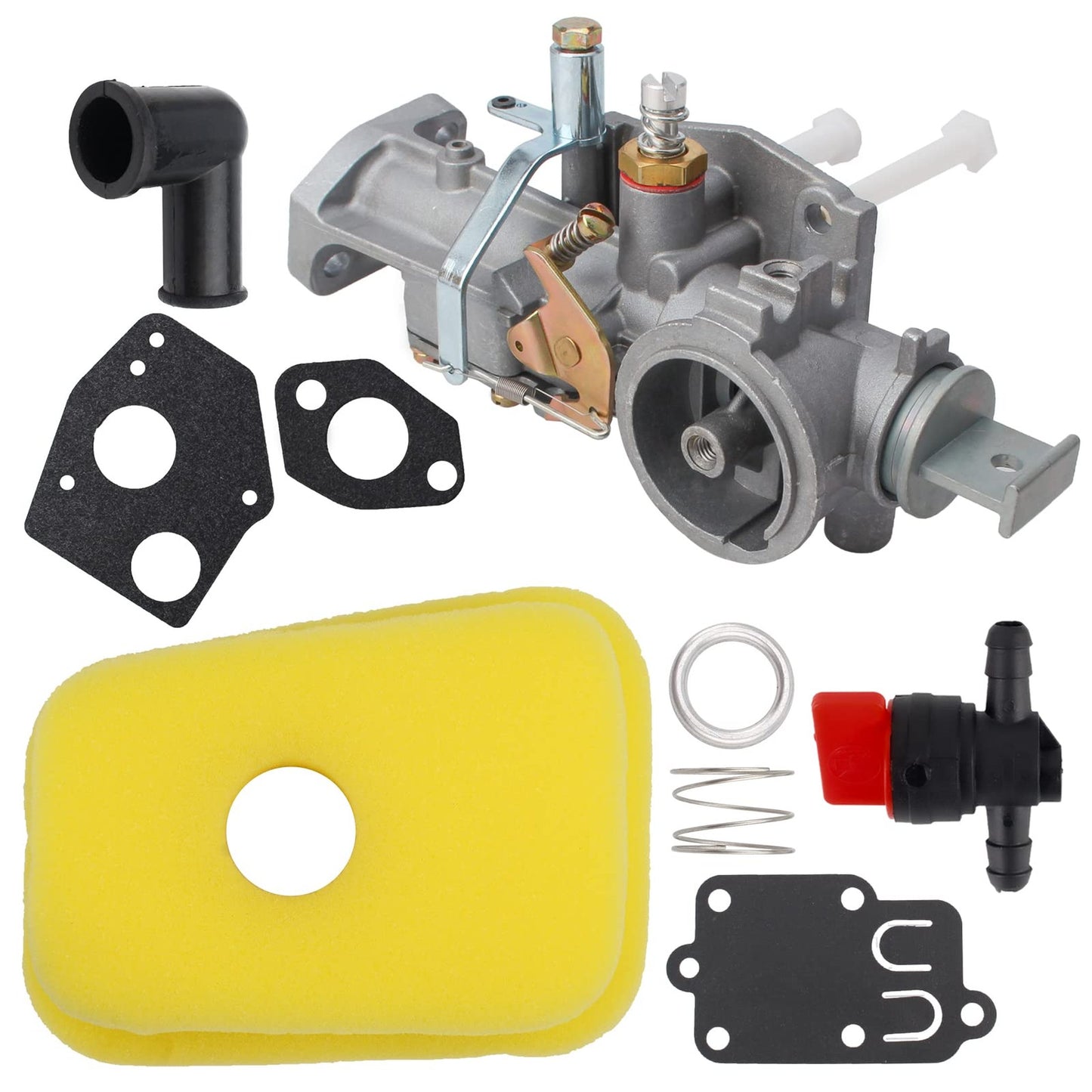 Briggs Stratton Carburetor Replacement Kit with Air Filter and Gasket