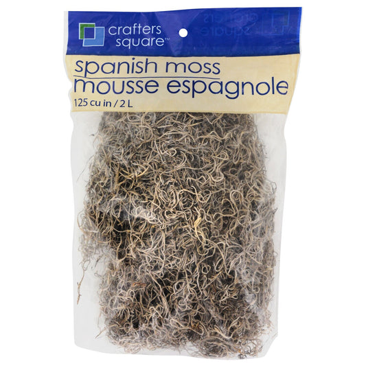 Crafter's Square Spanish Moss, 125 cu.in. (Pack of 4)