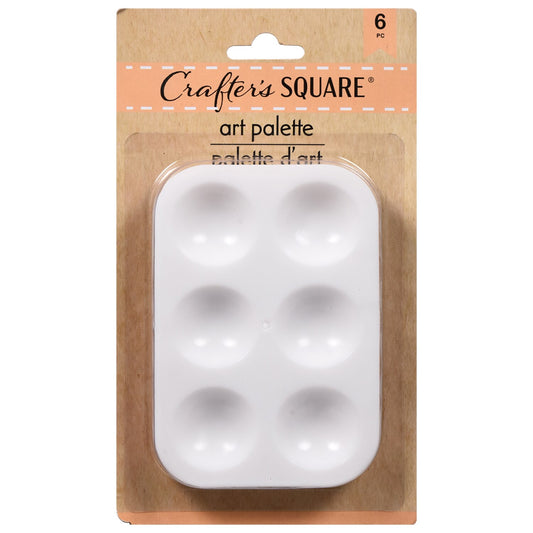 Crafter's Square Plastic Paint Palettes, 6-ct. Packs (Pack of 4)