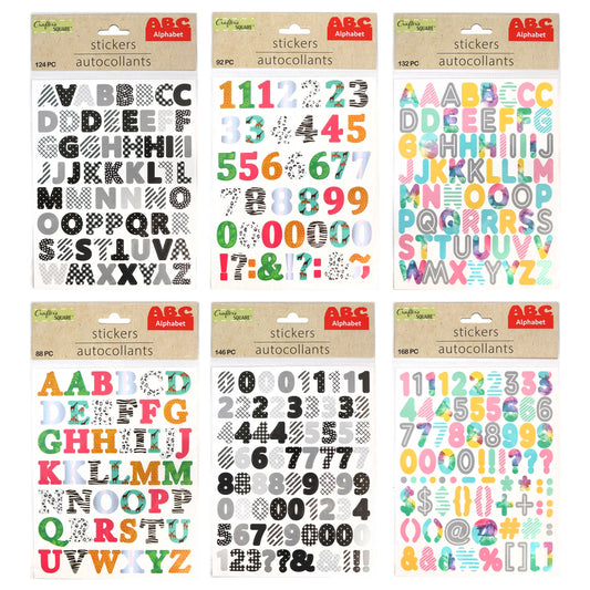 Crafter's Square Colorful Sticker Pads (Pack of 36)