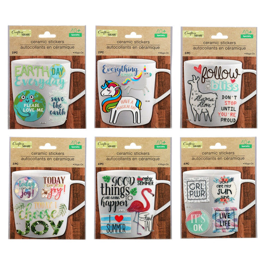 Crafter's Square Water & Heat Resistant Stickers, 4-ct. Sets (Pack of 36)