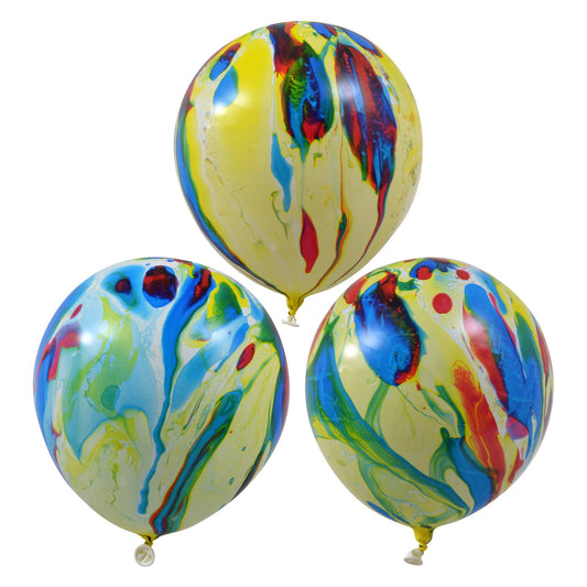 Colorful Marble Latex Balloons, 10-ct. Packs (Pack of 4)