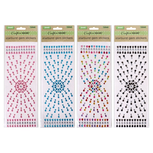Crafter's Square Starburst Gem Stickers (Pack of 36)
